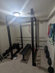 Gym Equipment, SquatRack/PowerRack, Barbelle, Plates, BenchPress