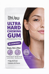 OhJaw Ultra tough Jawline Chewing Gum. Facial Fitness Beauty Editor. (3-pack)