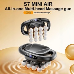 Mini 16 Head Deep Tissue Massage Gun, Quiet Percussion Muscle Massager 3 Mode…