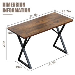 Heavy Duty Office Desk 47.2 Inch SMILHELTD 800lb