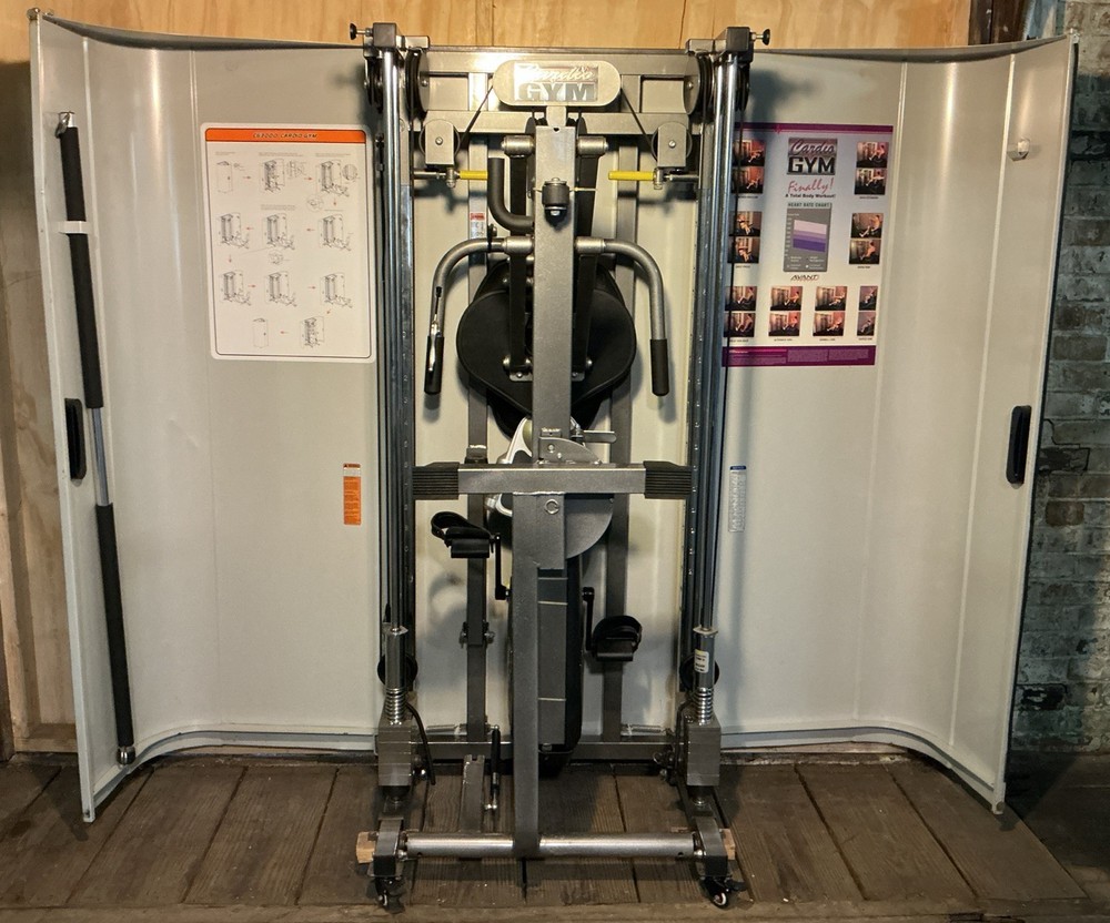 Legacy Hard To Find Avanti Fitness Portable Cabinet Cardio Gym #CG3000PLA