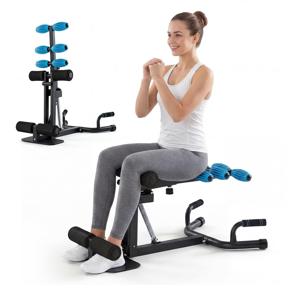 Deep Squat Machine Adjustable,All-in-One Squat Trainer w/Push Up Handle,300 lbs