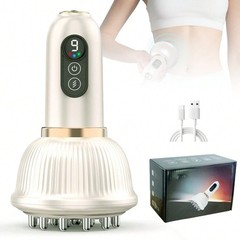 Rechargeable Handheld Electric Massager – 3 Modes, 9 Intensity Levels, LCD Di…