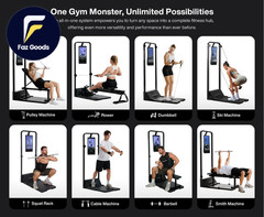 Smart Home Gym, Multi-Functional Gym Machine for Full Body Strength Training, Al