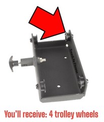 2 PACK Trolley Seat Rail Wheel Bowflex Power Pro, XTL, Motivator 1, Ultimate 1