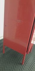 VINTAGE 1999 IKEA PS DISCONTINUED METAL STORAGE -GYM LOCKER RED KEY LOCKABLE