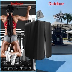 Weight Lifting Rack Cover with Zipper for Home Gym Machines Outdoor Fitness