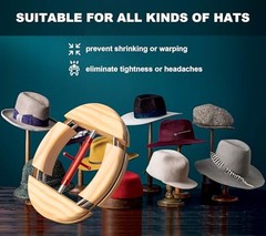 4 Way Hat Stretcher, Hat Stretcher for Fitted Hats, Large Red Upgraded_4way