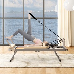 Foldable Pilates Reformer Machine & Equipment with Springs for Home Gym Workout