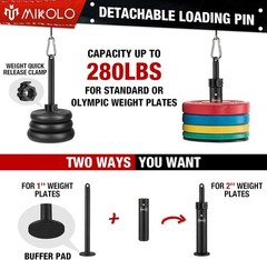 Heavy-Duty Fitness Pulley System with Detachable Handles for Full-Body Workouts