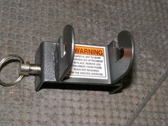 GENUINE TOTAL GYM PLATINUM PLUS & MORE LEG PULLEY BRACKET W/PIN**NICE**FREE SHIP