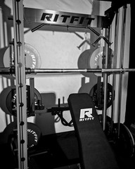 RitFit M1 PRO Smith Machine Home Gym, Power Cage, Weight Bench, Dip Bars