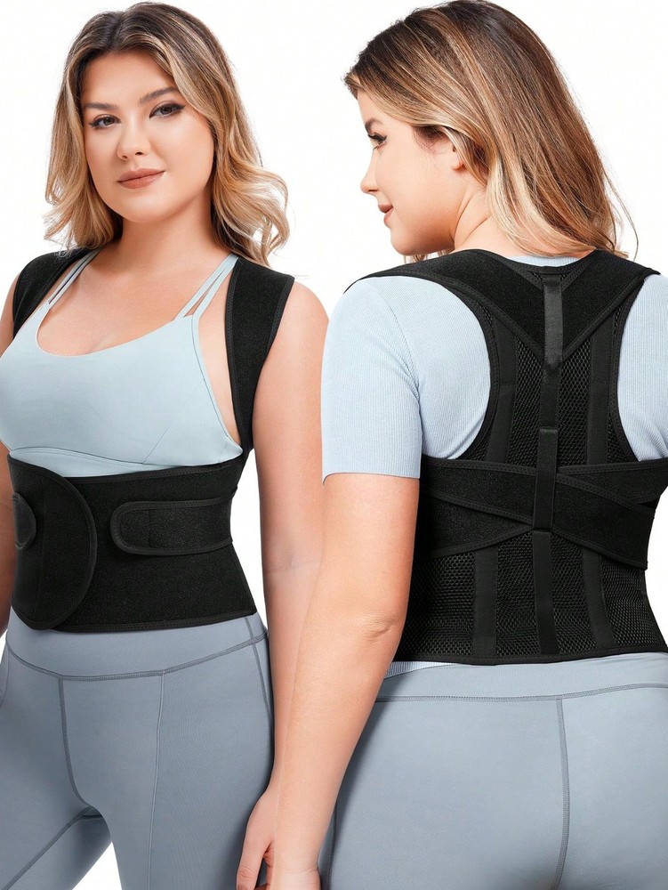Adjustable Full Back Posture Corrector – Lumbar & Shoulder Support Pain Relie…