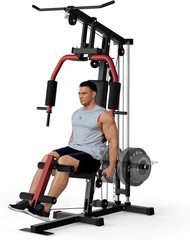Home Gym Station 300lb Capacity Space-Saving Full Body Workout Machine