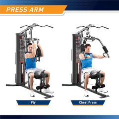 Marcy MWM-990 Home Gym 150 lb Weight Stack Total Body Lat Pulldown Chest Press