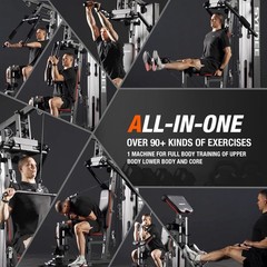 Syedee Home Gym Station 150LB Weight Stack Full Body Workout Machine