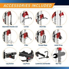 Deluxe Smith Cage Home Gym SM-7553 Weight Training Circuit Combo Machine – Marcy