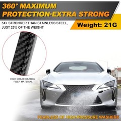 Black Real Carbon Fiber License Plate Frame – 4 Holes Vertical Fixing Hole