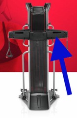 ONE NEW BOWFLEX HVT Mid Left Rear Arm Plastic Cover