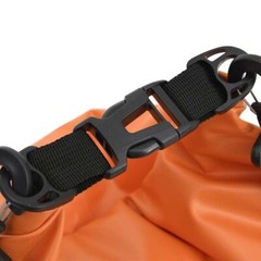 vidaXL Dry Bag with Zipper Orange 5.3 gal PVC