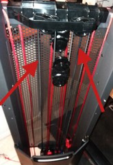 ONE USED BOWFLEX HVT 200″ Black Master Stretch Bungee Cable with Ferrule Stops