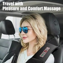Shiatsu 3D Neck & Shoulder Massager with Heat, Deep Tissue Kneading Pillow