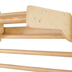 Uimoso Swedish Ladder Wall Gym 5 in 1 Wooden Indoor Playground Climbing Toys