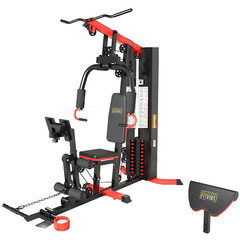 LX760 Multifunctional Full Home Gym System Workout Station with 122.5 Lbs Weight