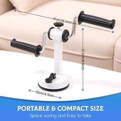 Arm Bike for Physical Therapy, Home Fitness Desk Bike for Seniors, Portable R…