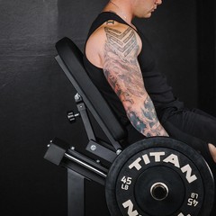 Titan Fitness Plate-Loaded Dedicated Linear Hack Squat Press Machine