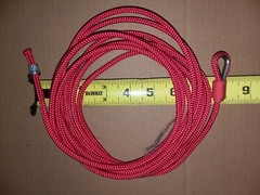 ONE USED BOWFLEX HVT 135″ Red Master Cable with Eyelet and Ferrule Stop