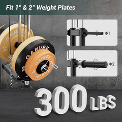 Multifunctional Home Gym Equipment – 300LB Capacity All-In-One Workout Station w
