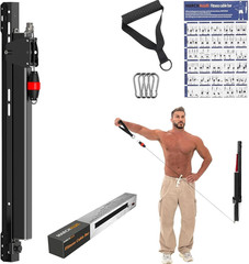 Compact Cable Machine for Home Gym – Adjustable Resistance Full Body Trainer