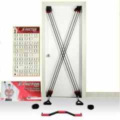 Door Gym Full Body Workout Fitness System w/ DVD, Chart, Straight Bar