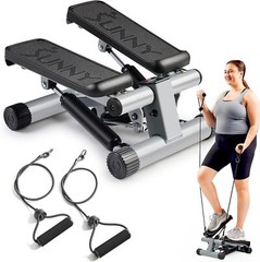 Sunny Mini Stepper with Resistance Bands, 300lb Capacity, SunnyFit App Compatibl
