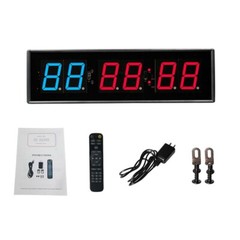 2.3″ 6-Digit Gym Timer Clock Interval Timer with Buzzer Remote Control os67