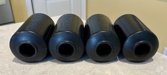 (Set of 4) – Original Soloflex Fitness Machine Rubber Roller Foam Pads, Black