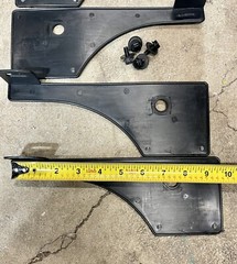 Total Gym Pro Deck Pinch Guards Roller Covers Plastic w/hardware, Used