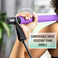 Fitness Bar Yoga Chest Expansion Tension Rope Back Trainer Elastic Rope