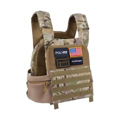 POLYFIT (Fortify) Weighted Vest for Strength and Endurance Training, Rucking,…