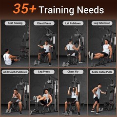 Home Gym Equipment Multifunctional Full Body Exercise Workout Station Leg Press