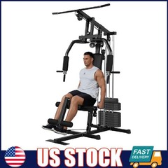 Multifunctional Workout Station ,Full Body Workout Machine w/100LBS Weight Stack