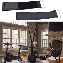 1 Pair Universal Adjustable Foot Straps for Rowing & Elliptical Machines,