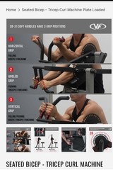 Gym Equipment New In Box Valor CB-31 Bicep Curl Tricep Extension Machine