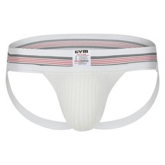 Mens Old Jockstrap with 2″ Waistband (White, Large)