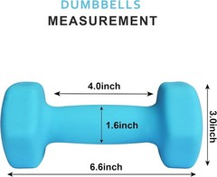 Durable 5 lb Neoprene Dumbbell Set – Perfect for Weight Loss and Muscle Toning