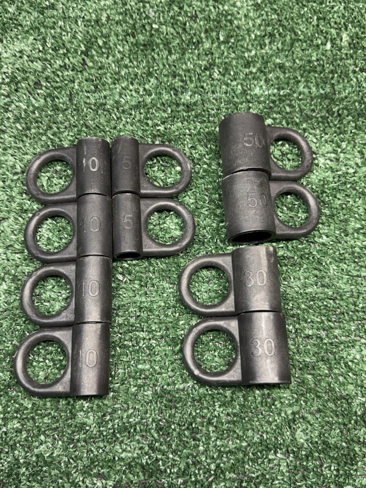 Bowflex Power Rod End Caps Lot of 10 (5, 10, 30, 50 pound) OEM Replacements