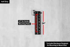Rogue Fitness Monster Half Strip 16″ 3×3″ Upright Keyhole Design (5/8 & 1″) Gym