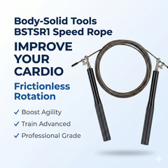 Body-Solid BSTSR1 Cable Speed Rope