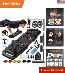 Ultimate Portable Home Gym: Push Up Board & 20 Accessories for Full Body Workout